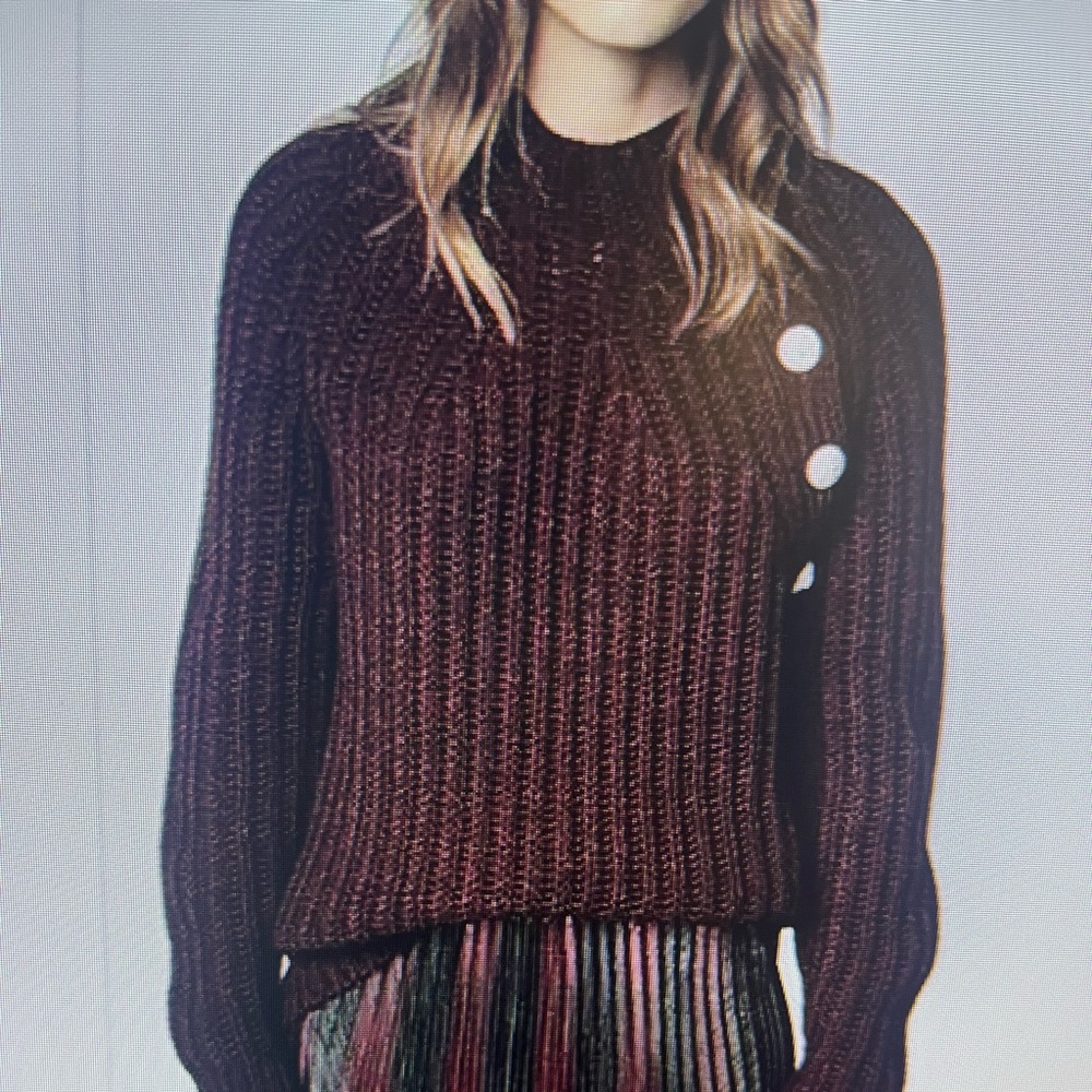 Zadig and Voltaire burgundy sweater